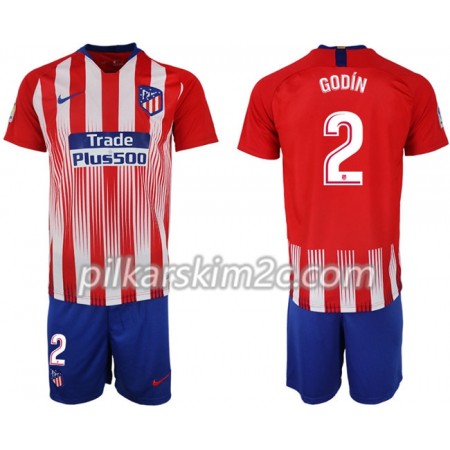 Koszulka Atlético Madryt GODIN 2 Dziecięca Główna 2018-2019 - Koszulki Piłkarskie